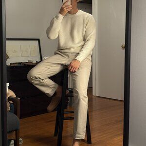 Uniqlo Knit Sweater Large White